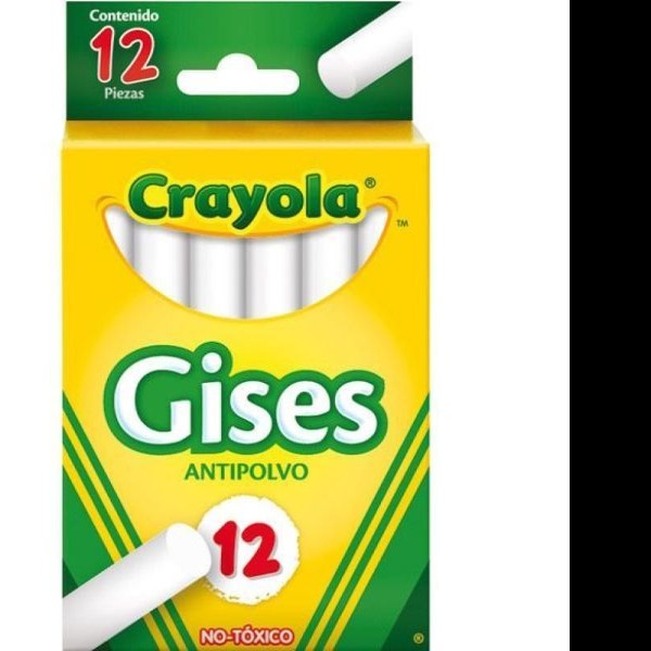 GIS COMPRIMIDO CRAYOLA CAJA C12 PZAS BCO. 501402